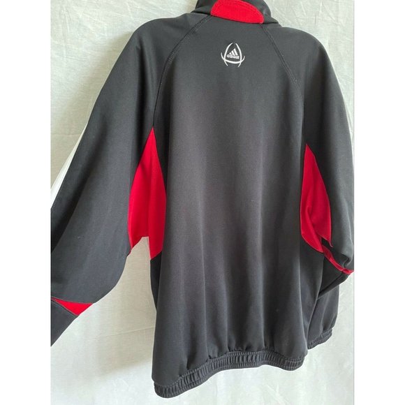 Adidas Climacool Mens Jacket Activewear Black Red Full Zip Long Sleeves XS - Picture 8 of 9